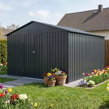 Albatros Ger&auml;tehaus 5XL anthrazit RAL 7016, 340x375x200cm, abschlie&szlig;bar (4250263782625)
