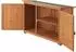 en.casa Kerteminde Geräteschrank 88x128x50cm, 2 Türen, Tannenholz, Bitumendach