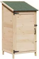 vidaXL Gartenschuppen Natur 59 x 56 x 113,5 cm Massivholz aus Fichte