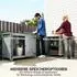Outsunny Gartenschrank Tannenholz, hellgrau, wetterfest, 110x60x88,5cm