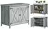Outsunny Gartenschrank Tannenholz, hellgrau, wetterfest, 110x60x88,5cm