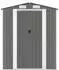 vidaXL Gerätehaus hellgrau 192x772x223 cm, verzinkter Stahl (3147445)