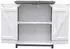 Melko Gartenschrank Fichtenholz, 2 Türen, weiß/grau, 75x40cm