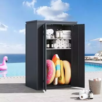 Weide Noble Gartenschrank 2000L verzinkter Stahl anthrazit