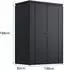Weide Noble Gartenschrank 2000L verzinkter Stahl anthrazit