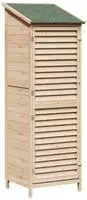 vidaXL Gartenschuppen Natur 59 x 56 x 176 cm Massivholz aus Fichte