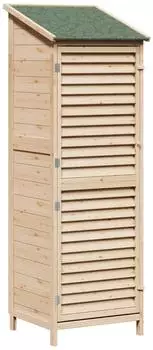 vidaXL Gartenschuppen 59x56x176cm Massivholz Fichte (42033460)