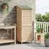 vidaXL Gartenschuppen 59x56x176cm Massivholz Fichte (42033460)