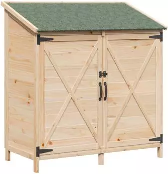 vidaXL Gartenschuppen 106x56x113,5cm Massivholz Fichte (42033472)