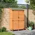 vidaXL Gartenschuppen braun 106,5x56x176cm Massivholz Fichte (42033451)