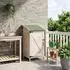 vidaXL Gartenschuppen weiß 59,5x56x113,5cm Massivholz Fichte (42033469)