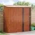 vidaXL Gartenhütte braun 203x85,5x200cm Metall (42011304)