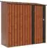vidaXL Gartenhütte braun 203x85,5x200cm Metall (42011304)