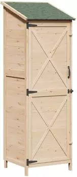 vidaXL Gartenschuppen Massivholz Fichte 59,5x56x176,5cm (42033476)