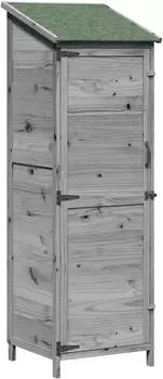 vidaXL Gartenhaus grau 59,5x56x176,5cm technisches Holz (42033446)