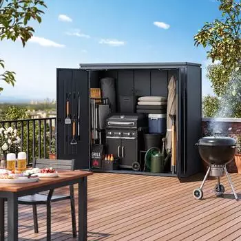 Weide Noble Gartenschrank 2930L, verzinkter Stahl, anthrazit