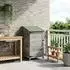 vidaXL Gartenschuppen grau 59x56x113,5cm Massivholz Fichte (42033438)
