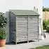 vidaXL Gartenschuppen Fichtenholz massiv, grau, 106x56x113,5cm (42033458)