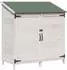 vidaXL Gartenschuppen weiß 106,5x56x113,5cm Massivholz Fichte (42033441)