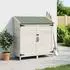 vidaXL Gartenschuppen weiß 106,5x56x113,5cm Massivholz Fichte (42033441)