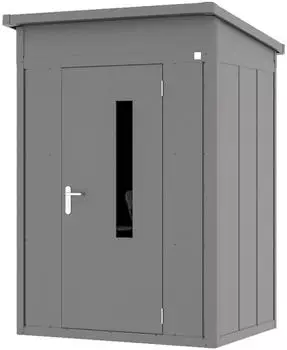 Toolport Primeyard Ger&auml;tehaus Metall Pultdach 158x122x231cm anthrazit (GFPV00949)