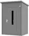 Toolport Primeyard Gerätehaus Metall Pultdach 158x122x231cm anthrazit (GFPV00949)