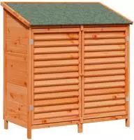 vidaXL Gartenschuppen Braun 106 x 56 x 113,5 cm Massivholz aus Fichte