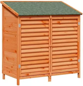 vidaXL Gartenschuppen braun 106x56x113,5cm Massivholz Fichte (42033459)