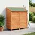vidaXL Gartenschuppen braun 106x56x113,5cm Massivholz Fichte (42033459)