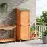 vidaXL Gartenschuppen braun 59,5x56x176,5cm Massivholz Fichte
