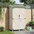 vidaXL Gartenschuppen weiß 106x56x176,5cm Massivholz Fichte (42033481)