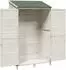 vidaXL Gartenschuppen weiß 106x56x176,5cm Massivholz Fichte (42033481)
