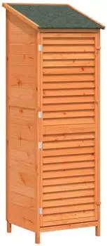 vidaXL Gartenschuppen braun 59x56x176cm Massivholz Fichte