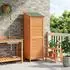 vidaXL Gartenschuppen braun 59x56x176cm Massivholz Fichte