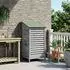 vidaXL Gartenschuppen 59x56x113,5cm Massivholz Fichte grau (42033454)
