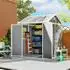 Outsunny Gerätehaus mit Fenster 181x181x220cm grau (84H-162V00GY)