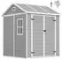 Outsunny Gerätehaus mit Fenster 181x181x220cm grau (84H-162V00GY)
