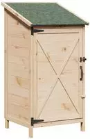 vidaXL Gartenschuppen Natur 59,5 x 56 x 113,5 cm Massivholz aus Fichte