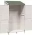 vidaXL Gartenschuppen weiß 106,5x56x176cm Massivholz Fichte (42033449)