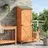 vidaXL Gartenschuppen braun 59,5x56x176,5cm Massivholz Fichte (42033479)