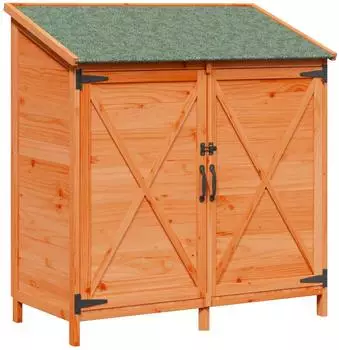 vidaXL Gartenschuppen Massivholz Fichte braun 106x56x113,5cm (42033475)