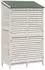 vidaXL Gartenschuppen mit Dach, weiß, 106x56x176,5cm, Fichte massiv