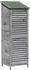 vidaXL Gartenschuppen grau 59x56x176cm Massivholz Fichte (42033462)