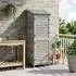 vidaXL Gartenschuppen grau 59x56x176cm Massivholz Fichte (42033462)