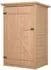 OKWISH Geräteschrank Holz (Tanne) 75x56x115cm, 2 Regalböden, abschließbar