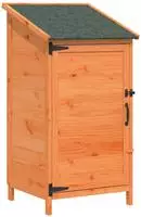 vidaXL Gartenschuppen Braun 59,5 x 56 x 113,5 cm Massivholz aus Fichte