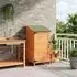 vidaXL Gartenschuppen braun 59x56x113,5cm Massivholz Fichte (42033439)
