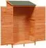 vidaXL Gartenschuppen Fichte massiv, braun, 106x56x176,5cm (42033467)