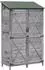 vidaXL Gartenschuppen grau 106x56x176,5cm Massivholz Fichte (42033482)