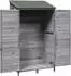 vidaXL Gartenschuppen grau 106x56x176,5cm Massivholz Fichte (42033482)